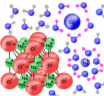 Solvation of NaCl